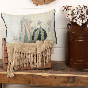 Embroidered Gourd Pillow 14x22 VHC Brands - The Fox Decor